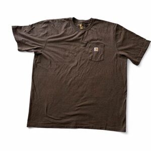 Carhartt K87 Heavyweight Pocket T-Shirt 3XL Tall Brown 3XLT